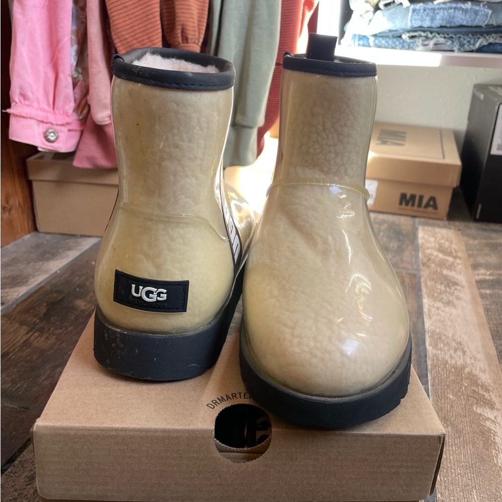 UGG Clear Mini Cream Boots